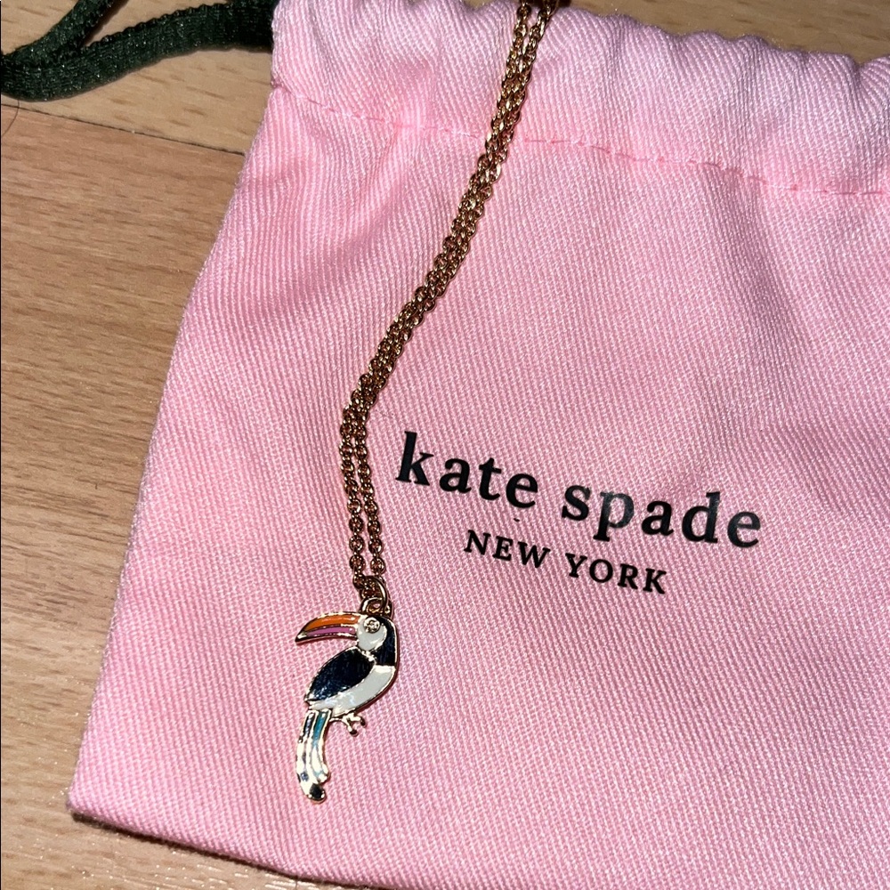 Kate Spade “for the birds” gold necklace - Picture 2 of 4